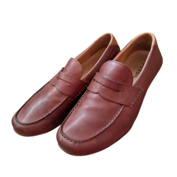 Fossil Men's Driving Penny Loafers Sz 11 - Picture 2 of 12